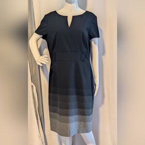 Antonio Melani Sheath Dress Black With Gray Detail